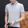 Camisetas de algodón camisetas hay hombres de verano los frascos solapa corta la madurez de los jóvenes Gua cabeza camisas polo 桖 t details Picture